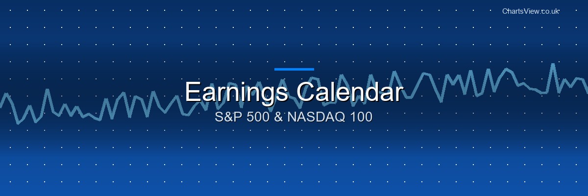 ChartsView Earnings Calendar - Track S&P 500 and NASDAQ 100 Earnings